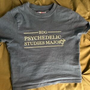 Aqua Colored “Psychedelic Studies Major” Baby-Tee